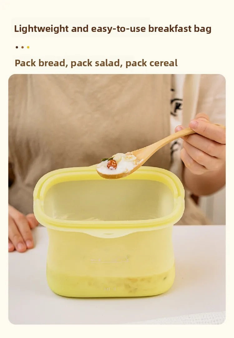 Stand-Up Resealable Food Storage Bags – Reusable Leakproof Fresh-Keeping Bags for Kitchen Organization