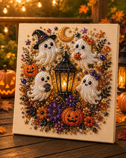 👻 Halloween Pearl Art DIY Kit – Turn Tiny Pearls into Spooky-Cute Magic✨