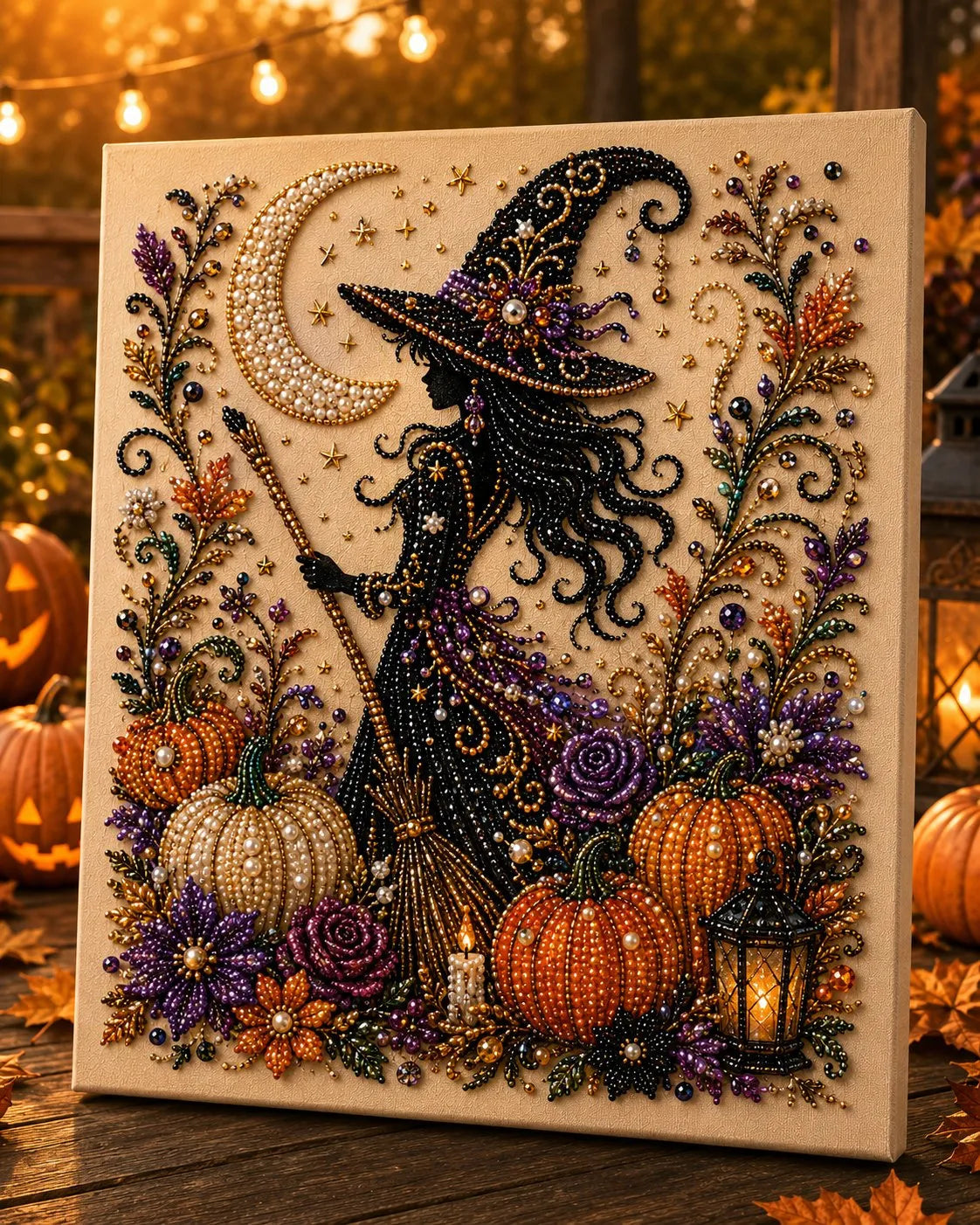 👻 Halloween Pearl Art DIY Kit – Turn Tiny Pearls into Spooky-Cute Magic✨