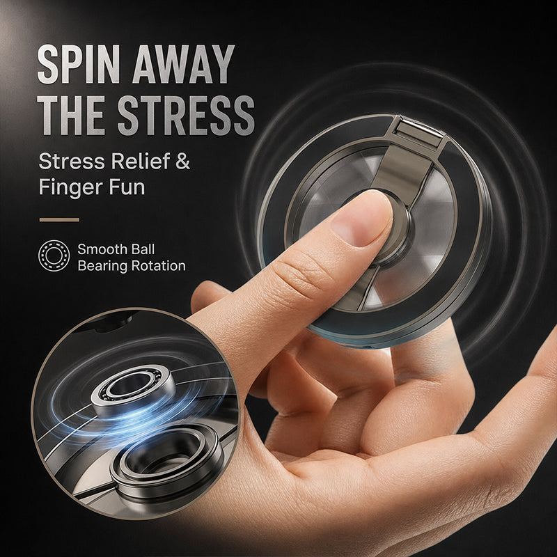 Magnetic Foldable Fidget Spinner Phone Stand