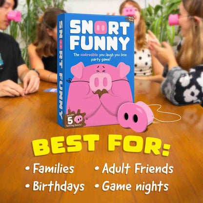 Funny Pig Snout Party Game – Hilarious Family Card Game for Kids & Adults