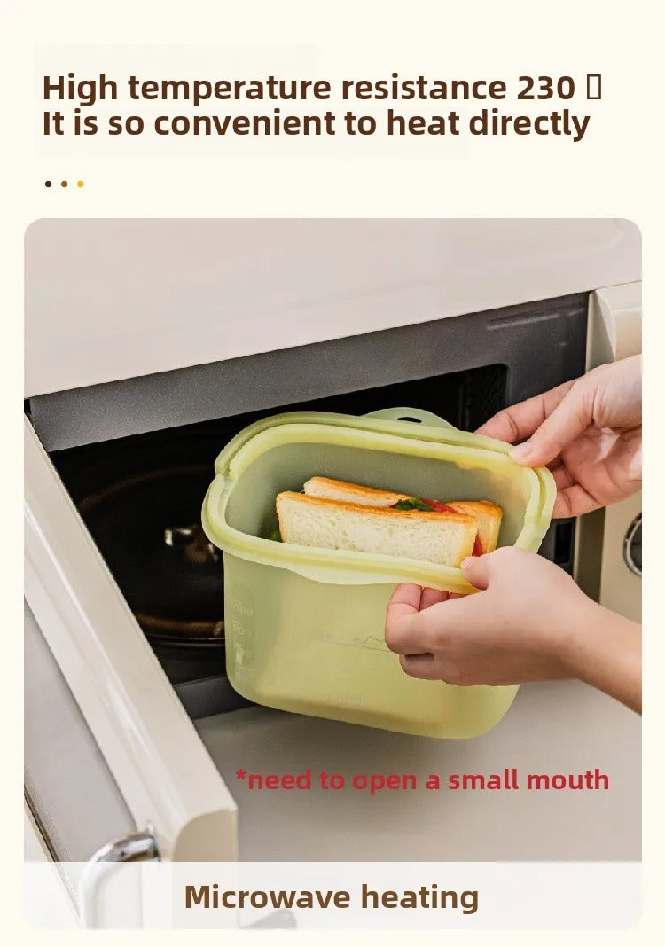 Stand-Up Resealable Food Storage Bags – Reusable Leakproof Fresh-Keeping Bags for Kitchen Organization