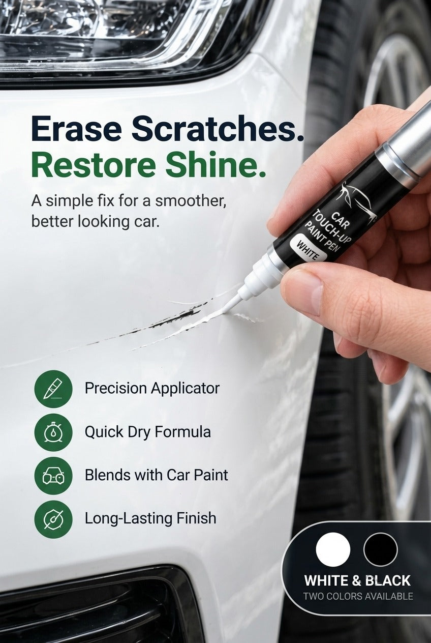 2-in-1 Car Scratch Remover Pen – Professional Paint Repair Tool with Brush & Precision Tip