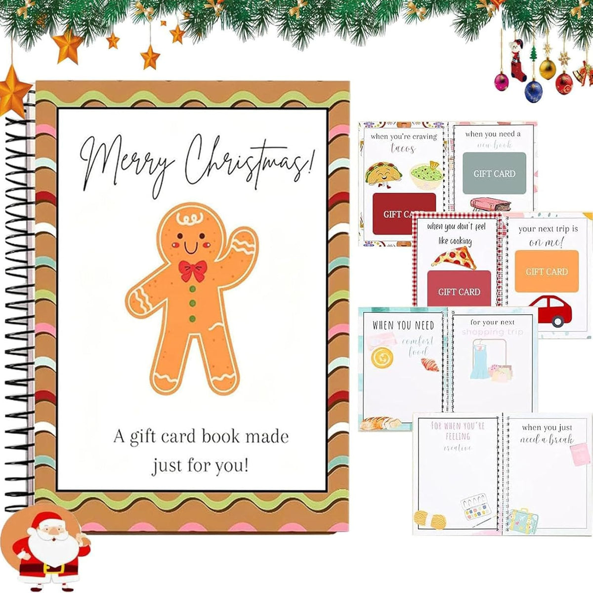 🎄 Christmas Gift Card Book – 12 Days of Holiday Surprises
